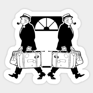 Leaving - goodbye vacation - coming home Sticker